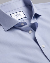 Load image into Gallery viewer, Spread Collar Non-Iron Poplin Shirt - Steel Blue
