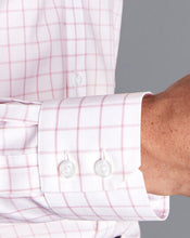 Load image into Gallery viewer, Non-Iron Twill Grid Check Shirt - Pink