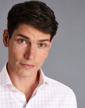 Load image into Gallery viewer, Non-Iron Twill Grid Check Shirt - Pink