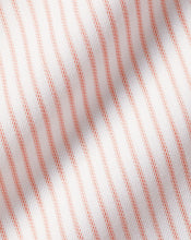 Load image into Gallery viewer, Spread Collar Non-Iron Twill Stripe Shirt - Orange