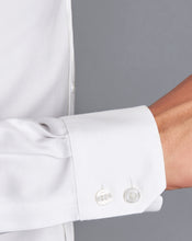 Load image into Gallery viewer, Spread Collar Non-Iron Cambridge Weave Shirt - White