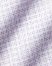 Load image into Gallery viewer, Spread Collar Non-Iron Check Shirt - Violet Purple