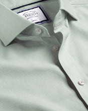 Load image into Gallery viewer, Spread collar Non-Iron Richmond Weave Shirt - Green