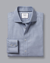 Load image into Gallery viewer, Spread collar Non-Iron Richmond Weave Shirt - Indigo Blue