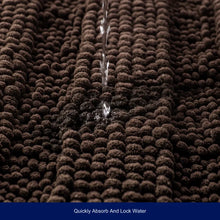 Load image into Gallery viewer, Faddis Super Soft Striped Absorbent Rectangle Non-Slip Bath Rug