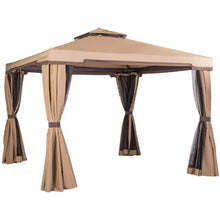 Load image into Gallery viewer, Garden 10 Ft. W x 10 Ft. D Aluminum Patio Gazebo