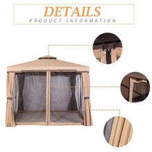 Load image into Gallery viewer, Garden 10 Ft. W x 10 Ft. D Aluminum Patio Gazebo