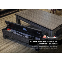 Load image into Gallery viewer, Hampton 7' 3 in 1 Air Hockey, Dining, and Table Tennis Table