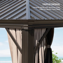 Load image into Gallery viewer, Hardtop 12 Ft. W x 10 Ft. D Aluminum Patio Gazebo
