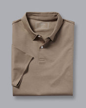 Load image into Gallery viewer, Mocha Smart Jersey Polo