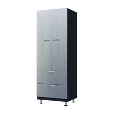 Load image into Gallery viewer, Kit 27: Premium Cabinet System | Single Wide Storage Tower with Dual-Drawers