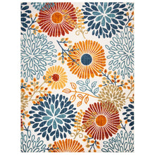 Load image into Gallery viewer, Kellems Floral Indoor / Outdoor Area Rug in Gray/Navy