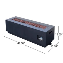 Load image into Gallery viewer, Lefkowski Aluminum Propane Outdoor Fire Pit Table