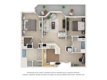 Load image into Gallery viewer, 2 Bedroom 2 Bath + Den