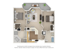 Load image into Gallery viewer, 2 Bedroom 2 Bath Dual Master