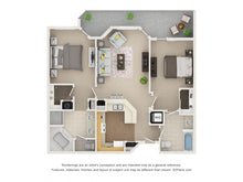 Load image into Gallery viewer, 2 Bedroom 2 Bath Dual Master