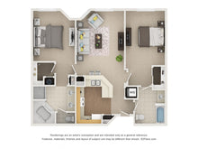 Load image into Gallery viewer, 2 Bedroom 2 Bath Dual Master