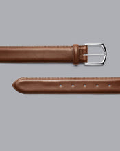 Load image into Gallery viewer, Made in England Leather Formal Belt - Tan