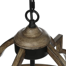 Load image into Gallery viewer, Mcnemar 6 - Light Candle Style Geometric Chandelier with Wrought Iron Accents
