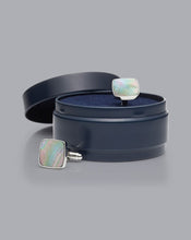 Load image into Gallery viewer, Mother of Pearl Cufflinks - Silver Grey