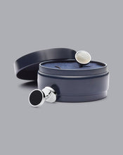 Load image into Gallery viewer, Mother of Pearl and Onyx Evening Cufflinks - Silver