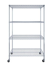 Load image into Gallery viewer, 24″ x 48″ x 72″ 4-Tier Wire Shelving