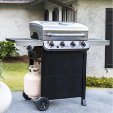 Load image into Gallery viewer, Performance Series Char-Broil 4 - Burner Free Standing Liquid Propane 36000 BTU Gas Grill with Side Burner