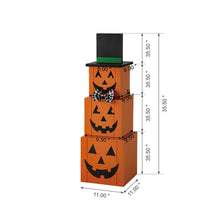 Load image into Gallery viewer, Pumpkins And Scarecrow Double Sided Fall Porch Decor