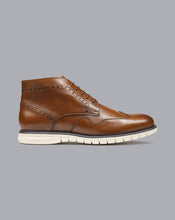Load image into Gallery viewer, Brogue Boots - Tan