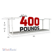 Load image into Gallery viewer, 2′ x 8′ Overhead Garage Storage Rack