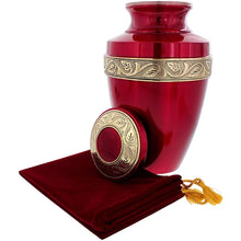 Load image into Gallery viewer, Serenity Beautiful Cremation Urn For Human Ashes - With Velvet Bag