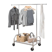 Load image into Gallery viewer, Shanaya Adjustable Rolling Clothes Rack