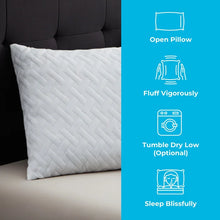 Load image into Gallery viewer, Springer Shredded Memory Foam Medium Support Pillow (Set of 2)