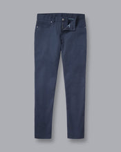 Load image into Gallery viewer, Textured 5-Pocket Trousers - Navy