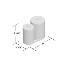Load image into Gallery viewer, Wayfair Basics 2 Compartment Bathroom Storage Container