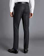 Load image into Gallery viewer, Windowpane Check Birdseye Travel Suit - Charcoal Grey