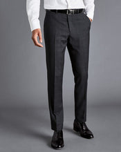 Load image into Gallery viewer, Windowpane Check Birdseye Travel Suit - Charcoal Grey