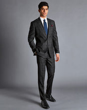 Load image into Gallery viewer, Windowpane Check Suit - Charcoal Grey