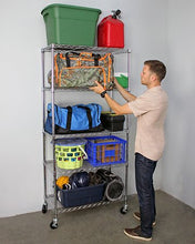 Load image into Gallery viewer, 18″ x 36″ x 72″ 5-Tier Wire Shelving