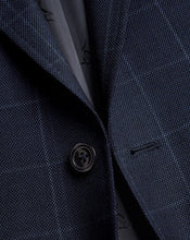Load image into Gallery viewer, Windowpane Check Birdseye Travel Suit - Navy