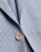 Load image into Gallery viewer, Striped Cotton Seersucker Jacket - Blue