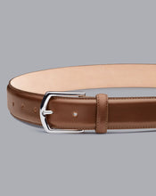 Load image into Gallery viewer, Made in England Leather Formal Belt - Tan
