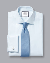 Load image into Gallery viewer, Stain Resistant Silk Tie - Sky Blue