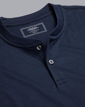 Load image into Gallery viewer, Henley Long Sleeve Top - Navy