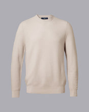Load image into Gallery viewer, Cotton Merino Textured Crew Neck Sweater - Chalk