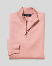 Load image into Gallery viewer, Merino Zip Neck Sweater - Light Pink