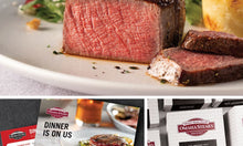 Load image into Gallery viewer, A "Dinner On Us!" Certificate