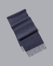 Load image into Gallery viewer, Lambswool Melange Scarf - Indigo