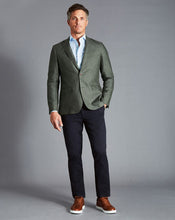 Load image into Gallery viewer, Italian Linen Jacket - Olive Green