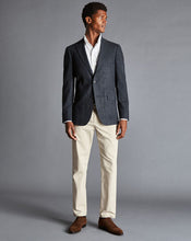 Load image into Gallery viewer, Textured Wool Windowpane Check Jacket - Denim Blue